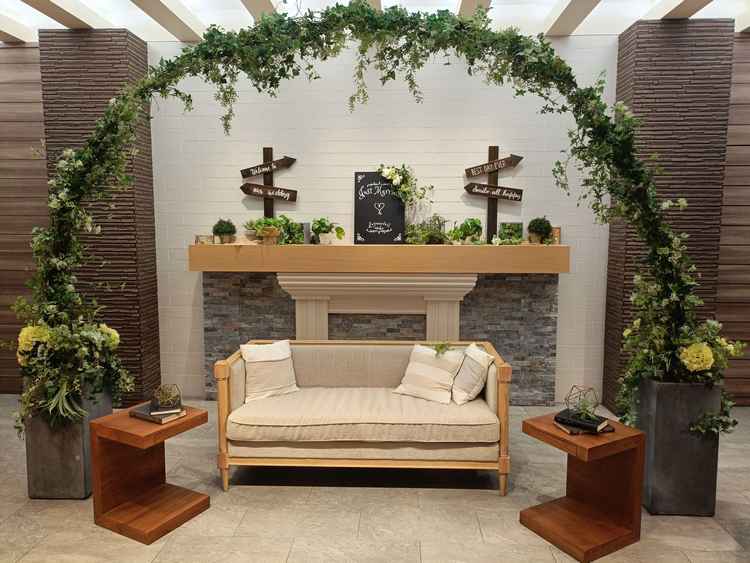 披露宴会場の中に写真撮影スポットが用意されているのが素晴らしかったです