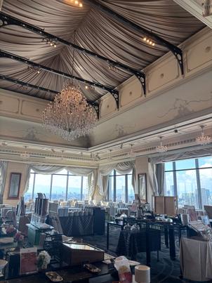 当日は朝食会場だったが、披露宴で利用できる会場