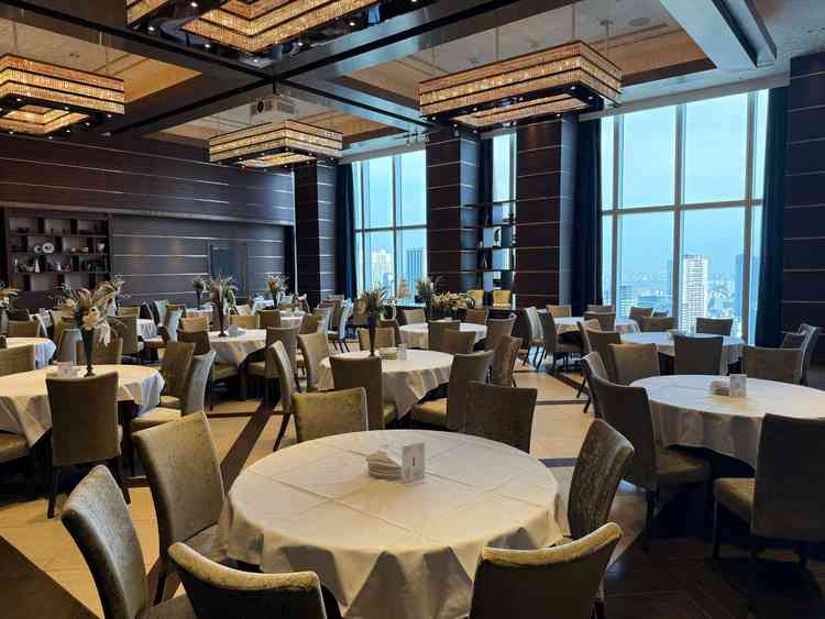 披露宴会場です。景色が良かったです。