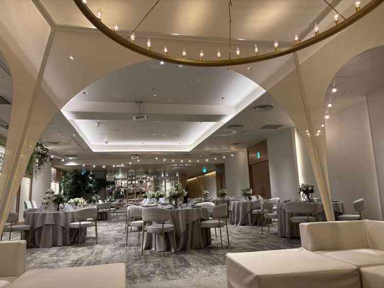 グランピング風の披露宴会場です。