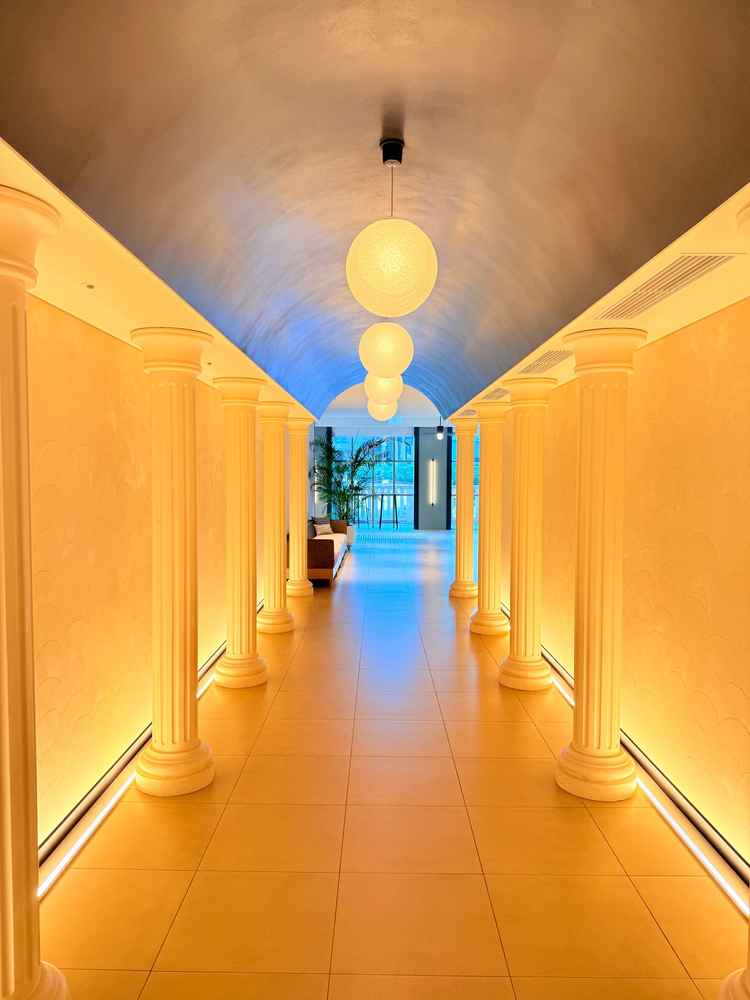 披露宴会場前廊下