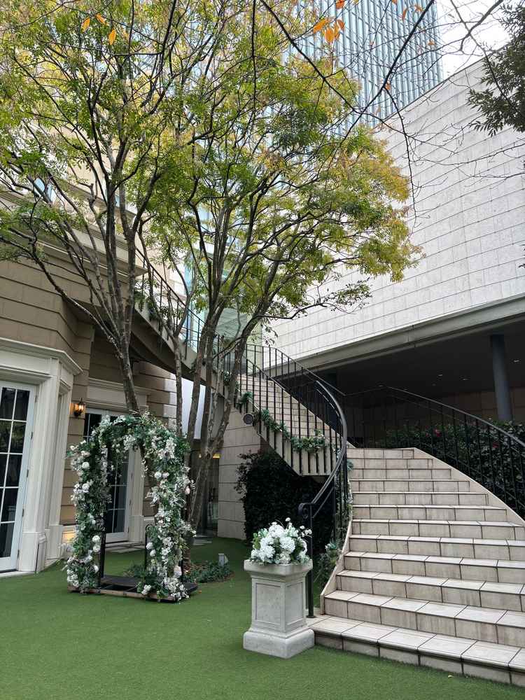 ガーデンの階段