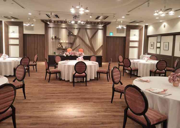 3つある披露宴会場のうち、1番目に小さな披露宴会場です。