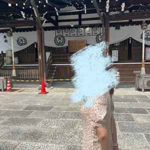 神前式の会場を遠くから撮影しました。