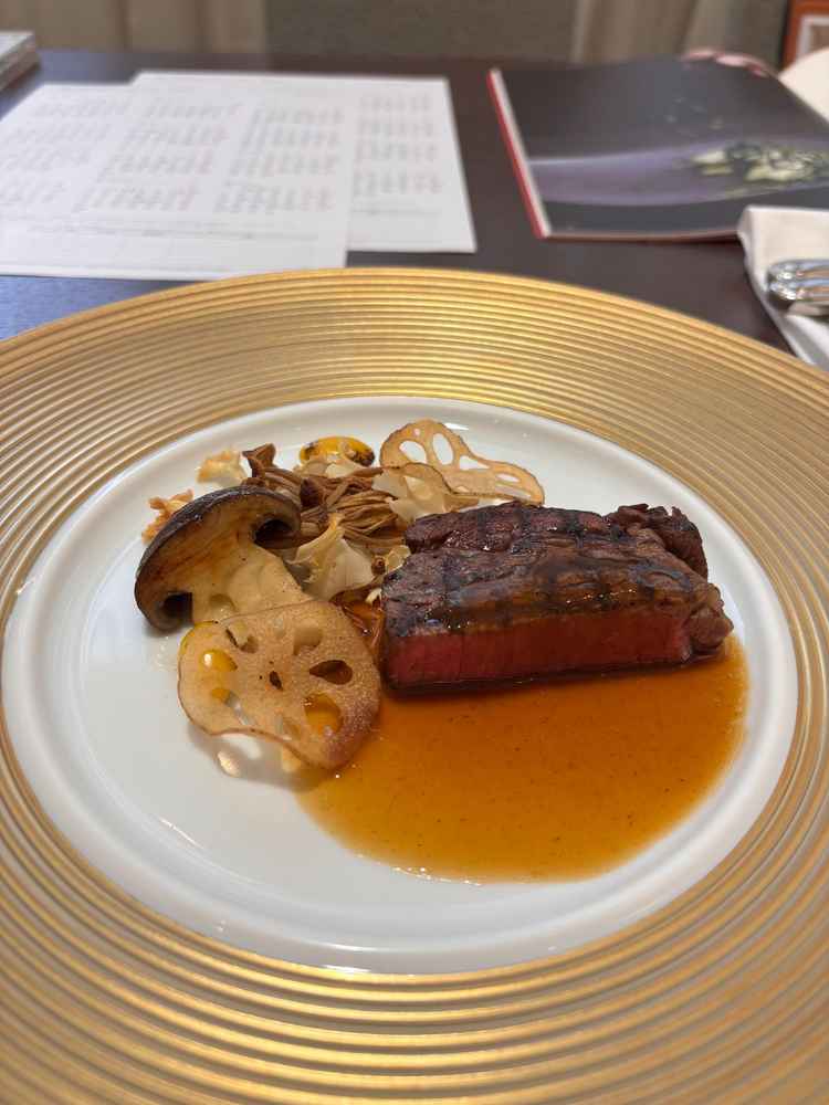 試食させていただいた牛フィレ肉。柔らかく、とても美味しかったです。