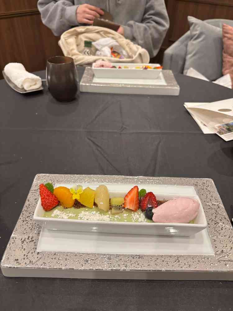 試食の料理、デザート