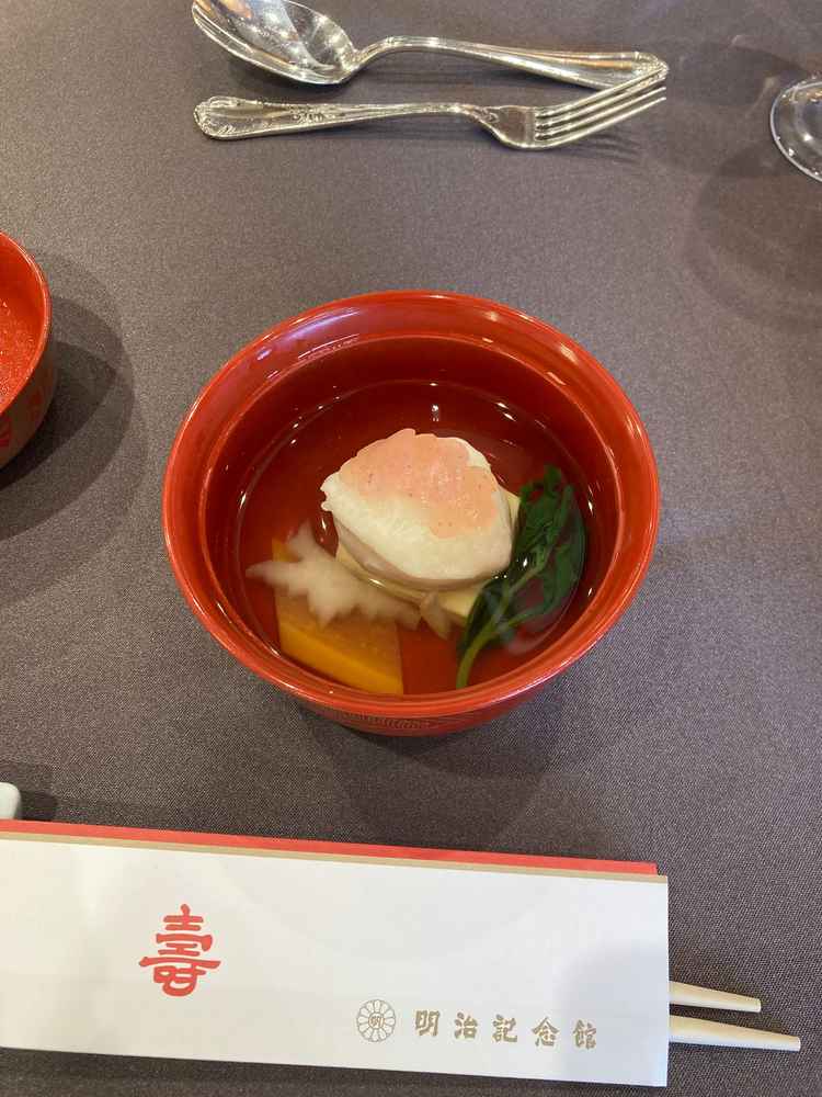 試食会で頂いたお椀。とっても上品で美味。