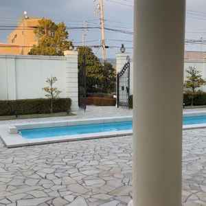 披露宴会場から出られる外の空間