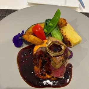 試食のメイン料理。お肉が柔らかくて美味しかったです。