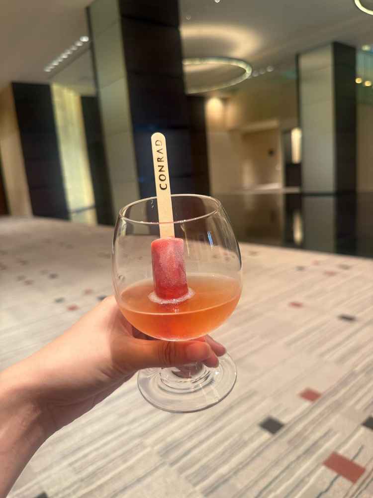 ウェルカムドリンクを頂きました。結婚式当日はゲストにお飲みいただくことも可能です。