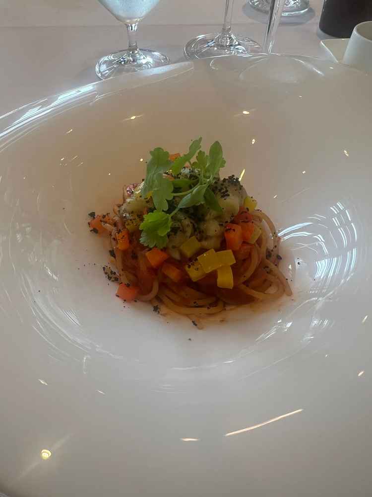 安いプランの方のパスタ