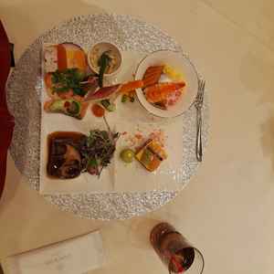 和洋折衷コース料理(フリードリンク制)のハーフワンプレート(試食用)