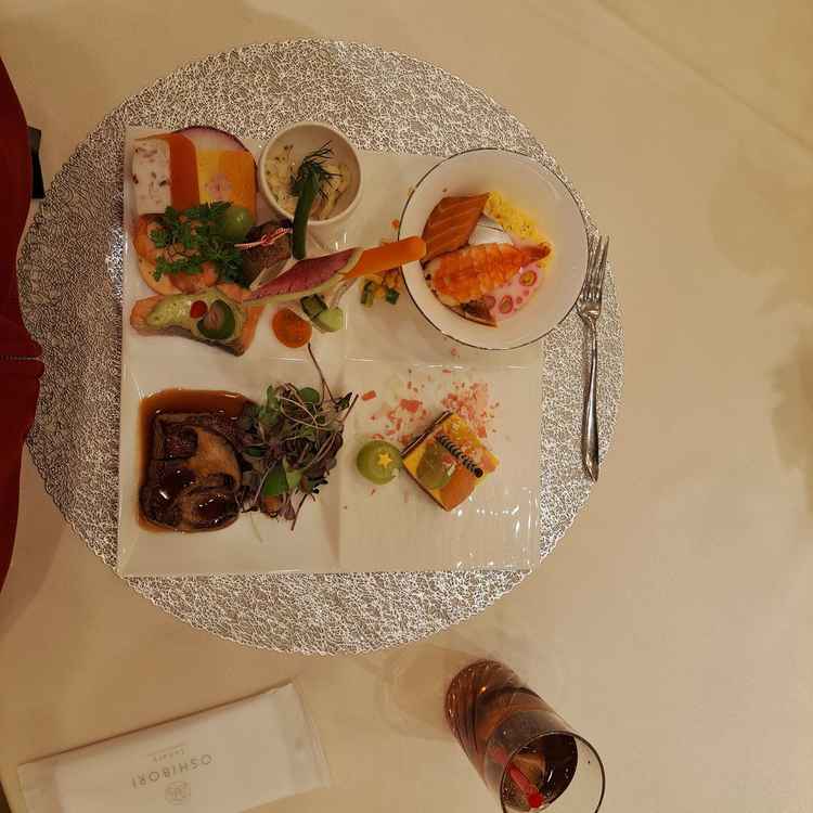 和洋折衷コース料理(フリードリンク制)のハーフワンプレート(試食用)