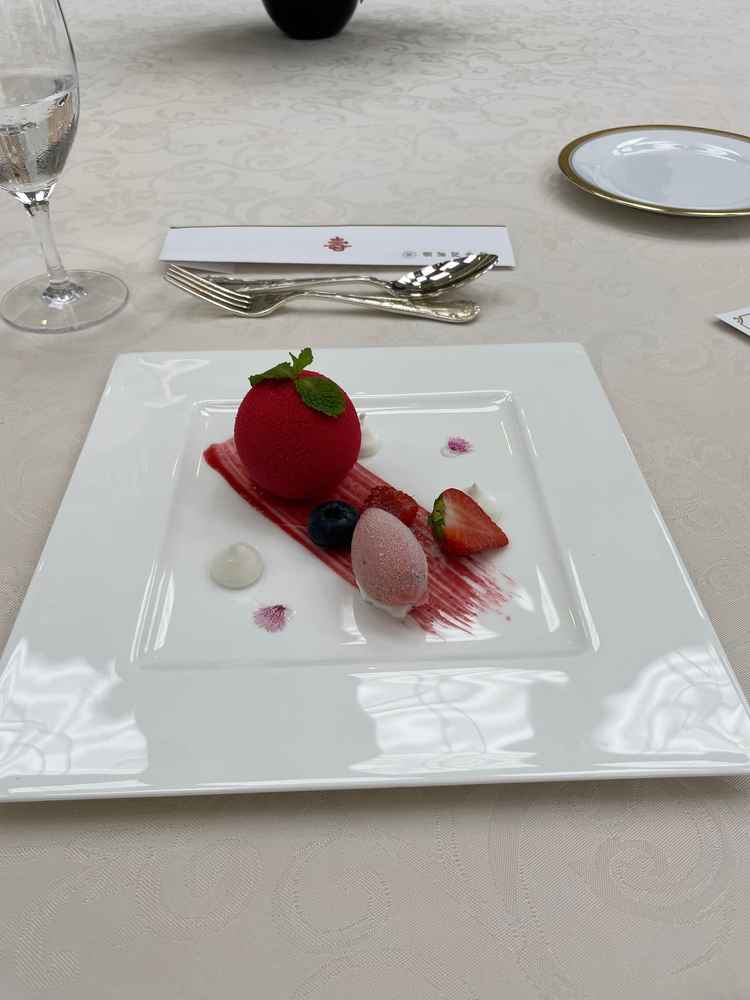 試食のデザート