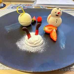 試食のデザートが可愛くて美味しかった！