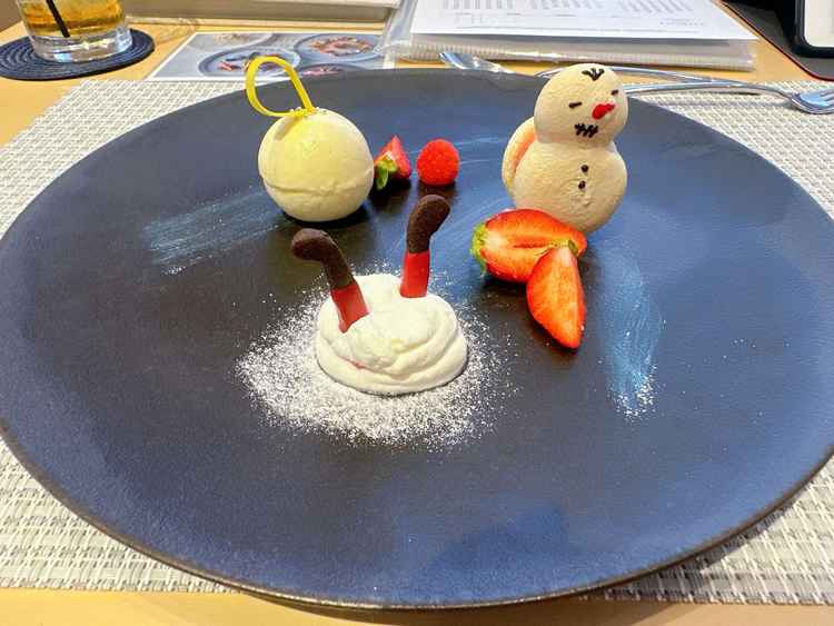 試食のデザートが可愛くて美味しかった！