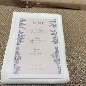 食事メニュー、デザートもおしゃれで季節のものが使われており美味しかったです。