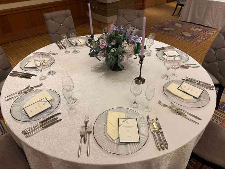 テーブルコーディネートや、お花も好み。素敵すぎた！