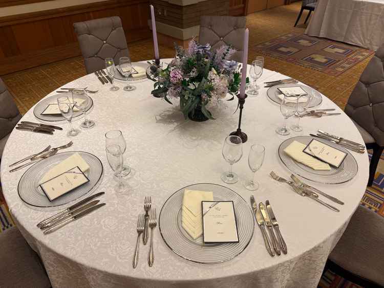 テーブルコーディネートや、お花も好み。素敵すぎた！