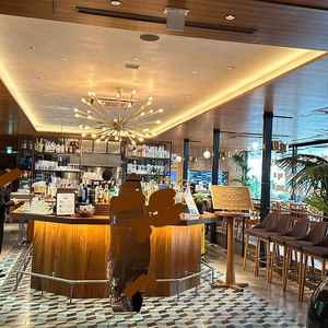 ウェルカムスペースは普段レストランということもあり、席が十分にあり良かったです。