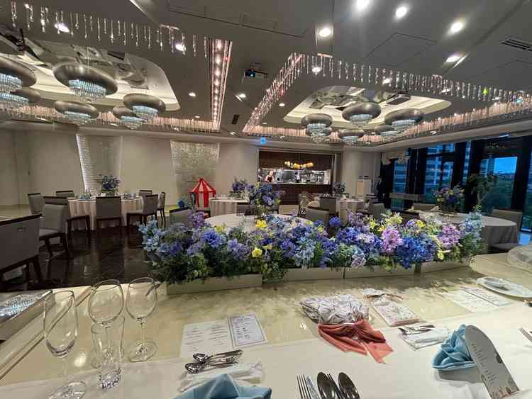 新婦席からの眺め