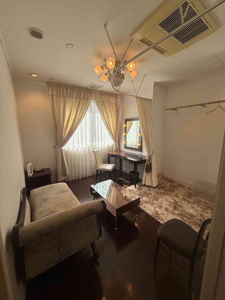 新郎新婦用の控室です。ゲストと鉢合わせない工夫があります。