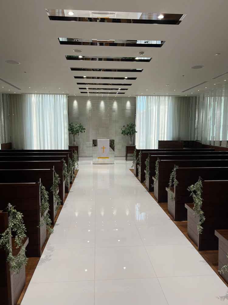 チャペルの写真です。シンプルな感じでした。