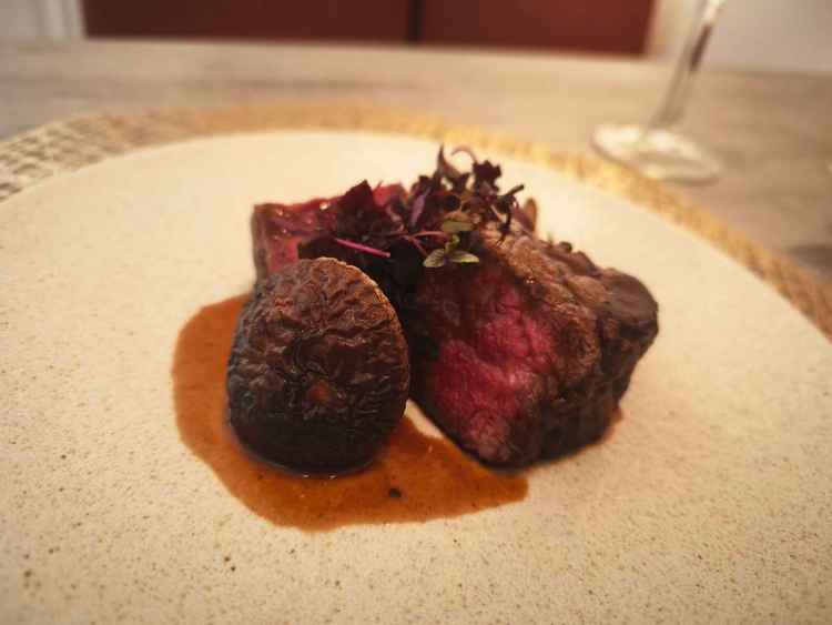 ステーキも複数種類あり、オーソドックスなものもあれば、写真のように大ぶりなものも提供可能とのこと。