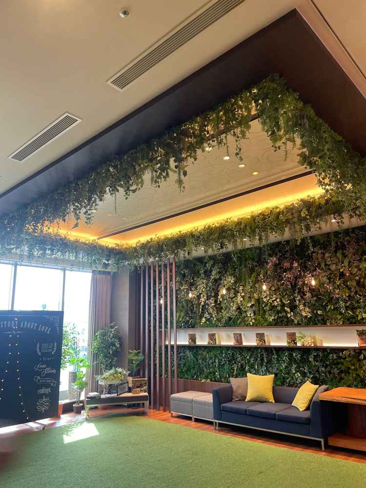 娘も連れて行ったところ、このガーデンスペースが気に入りキッズスペースやビュッフェにできるそう。