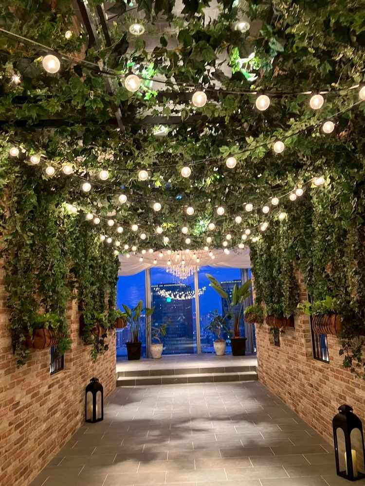 披露宴会場前の通路