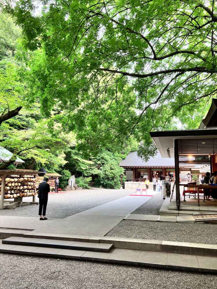 参拝客が少なく静かで落ち着いた雰囲気の境内です。都会の喧騒を忘れさせてくれます。