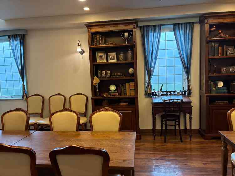 落ち着きがある親族の控え室