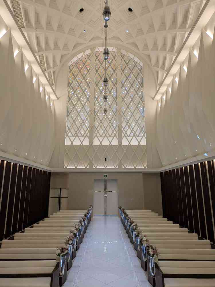 大聖堂2つ目の壇上から客席を見た景色。