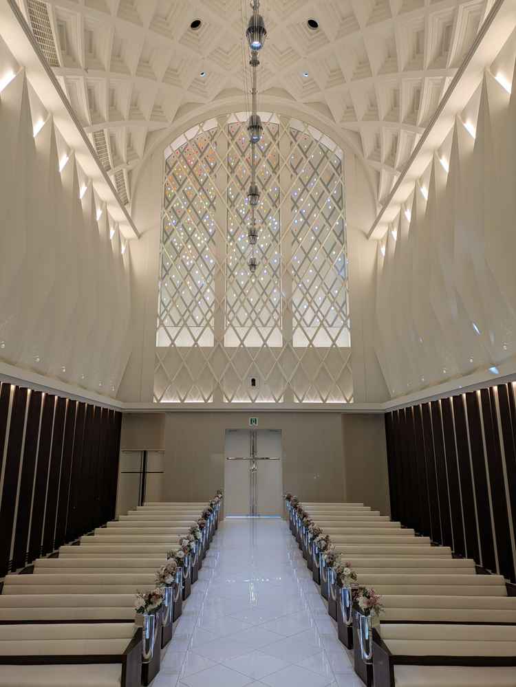 大聖堂2つ目の壇上から客席を見た景色。