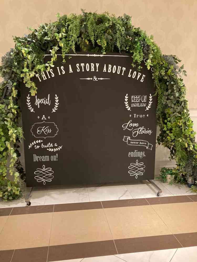 ゲストの方と写真を撮れるフォトスポット。