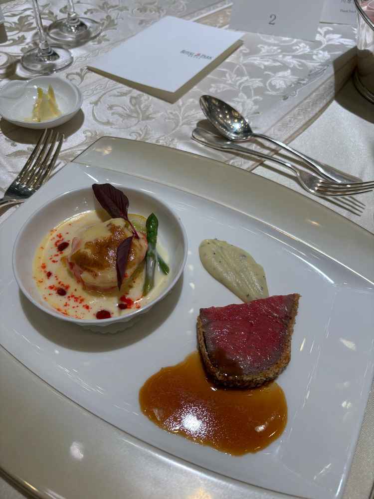 試食でいただいたお料理。どのお料理もホテルらしい上品な味わいでした。