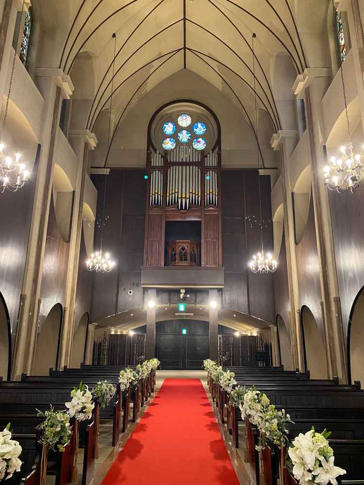 挙式会場（セント・リージェンツ大聖堂）後方