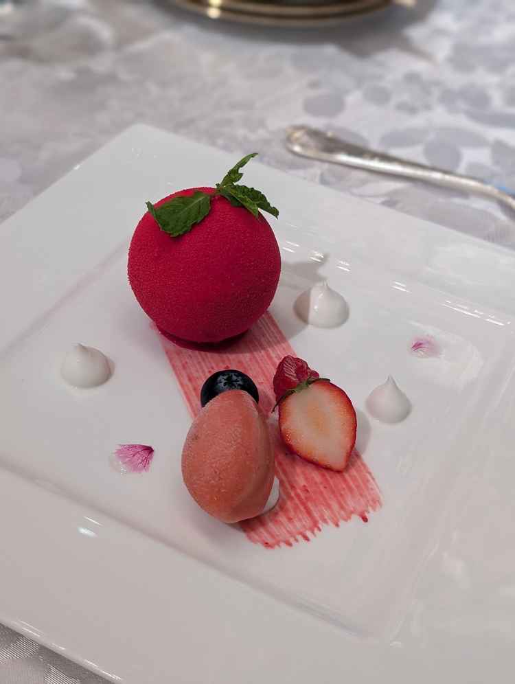 試食のデザート