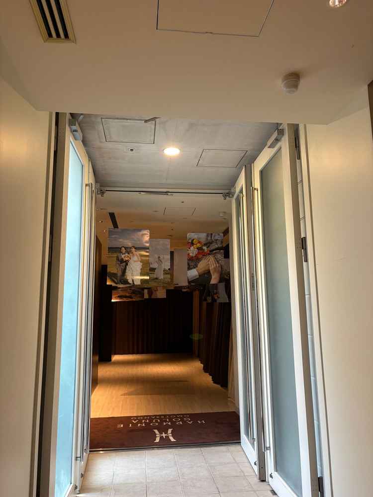 挙式場までの廊下