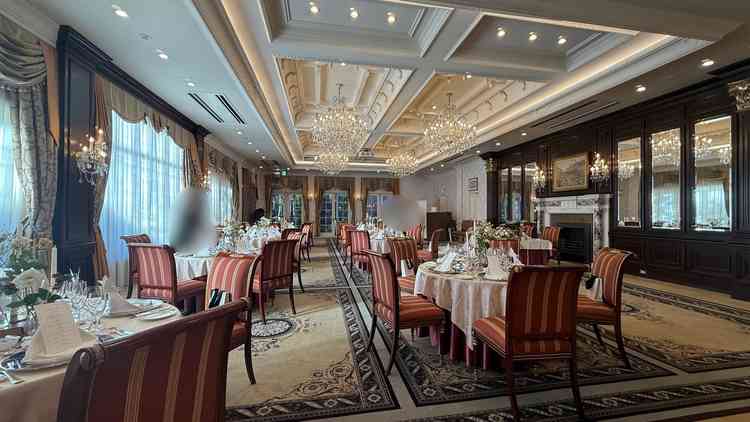 1番好みだったペンブルック館。披露宴会場の中で1番格式を感じた会場