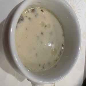 きのこのクリームスープが美味しかった