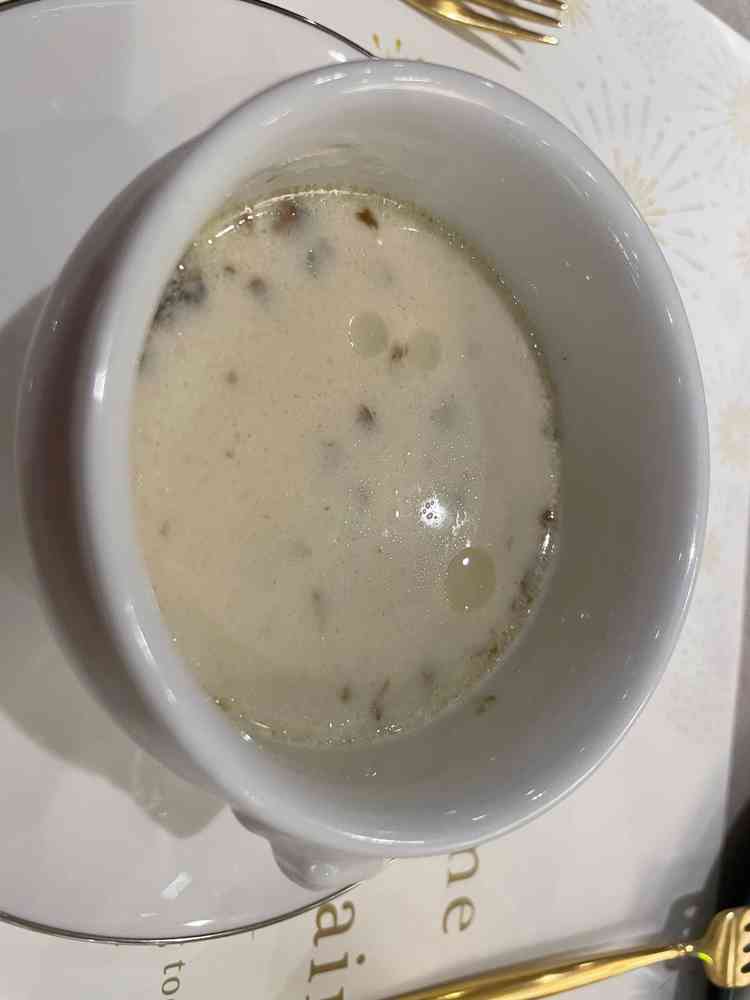 きのこのクリームスープが美味しかった