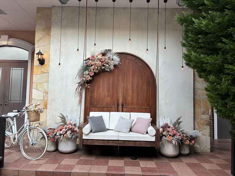 ガーデンのフォトスポットです。