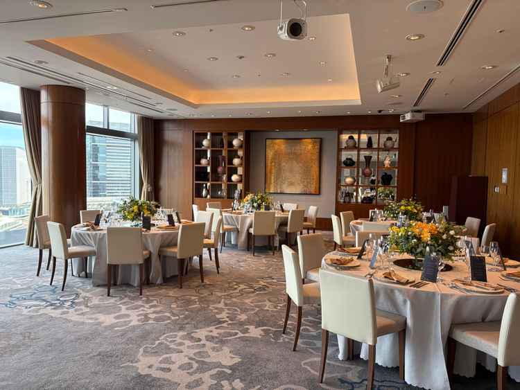 小さい方の披露宴会場。清潔感があり、小さくは感じなかった。