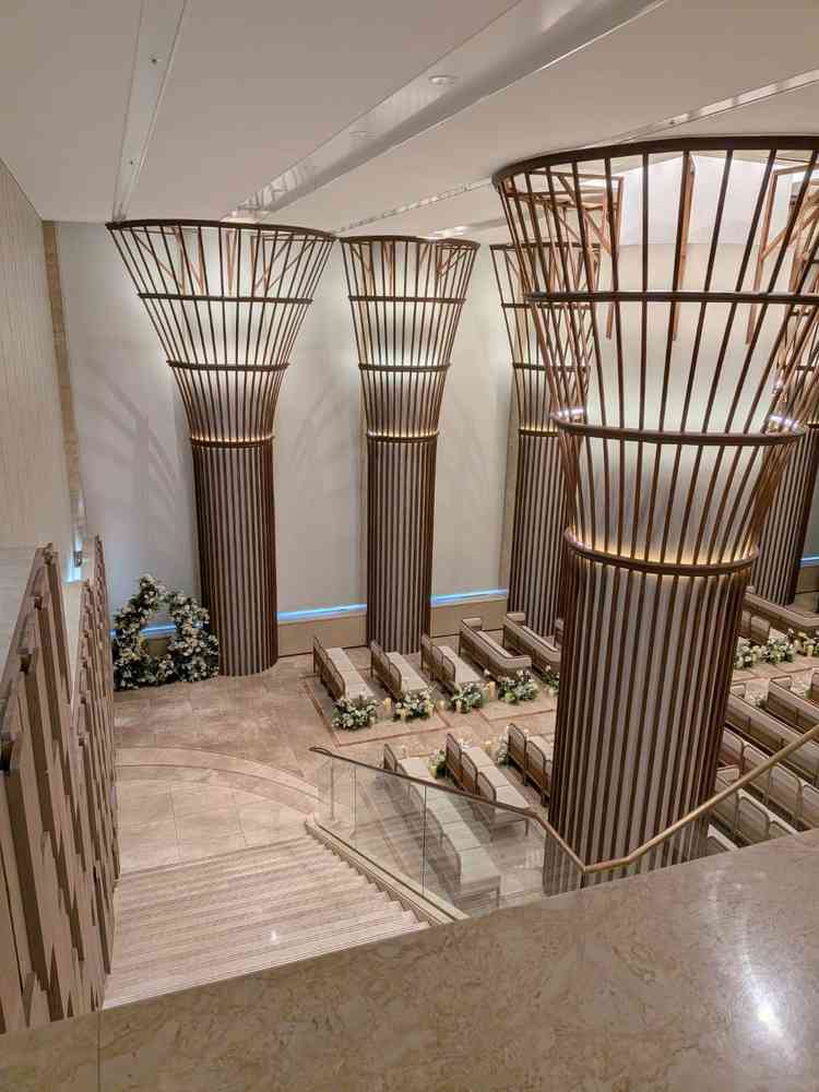 上からチャペルを見た景色です