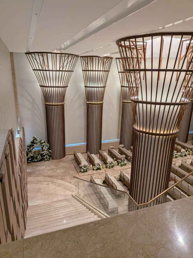 上からチャペルを見た景色です