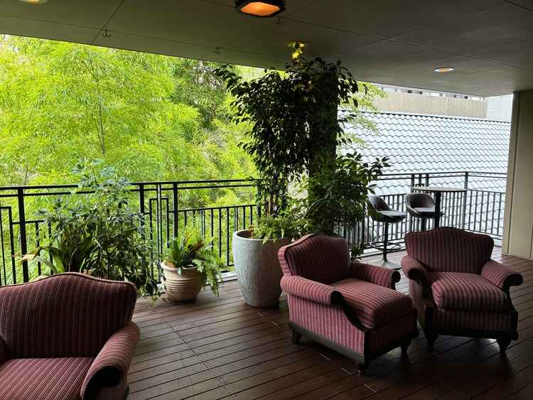 ２つ目の披露宴会場にはテラスもありました。