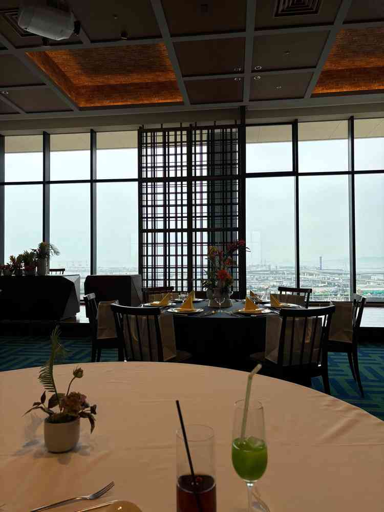 披露宴会場からUSJが見えてとてもいい！