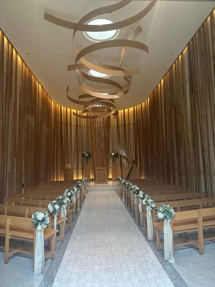 期待通りのチャペル。見学した施設の中では1〜2番目に好みのチャペル。