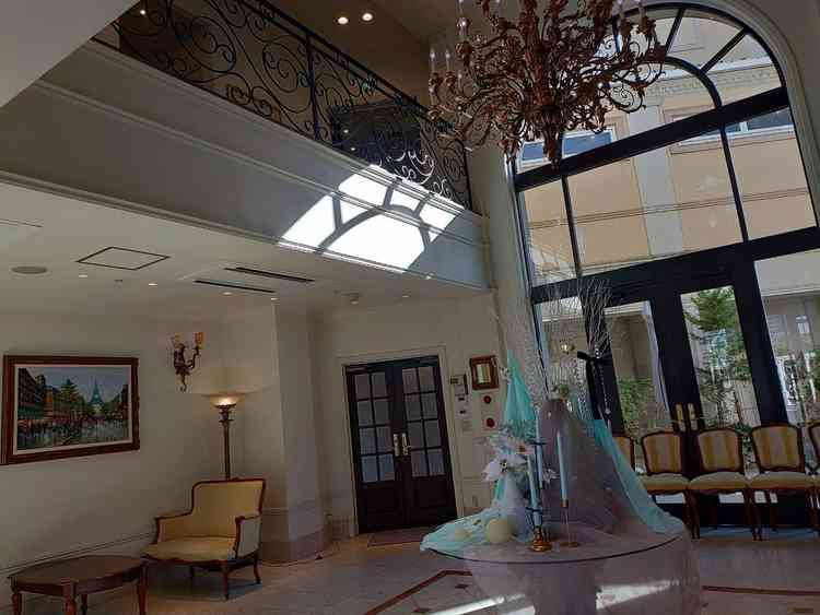 式場入ってすぐの玄関ホールです。